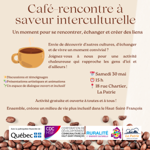 Café-rencontre 30 mai 15h
