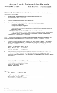 lection - Rvision de la liste lectorale