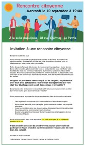 Rencontre citoyenne