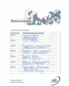 Candidats lection de La Patrie