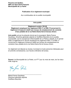 Règlement numéro 193-26