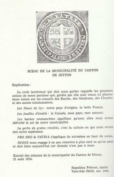 Crédit photo: Comité du Centenaire de La Patrie Crédit photo: Comité du Centenaire de La Patrie